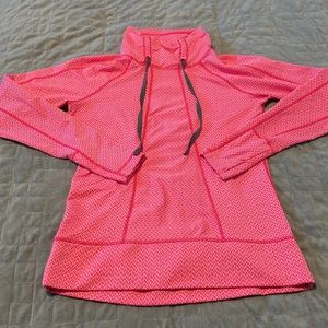 Avalanche Clothing Company Long-Sleeve Shirt, Cowl Neck, Pink, Checked, Size S